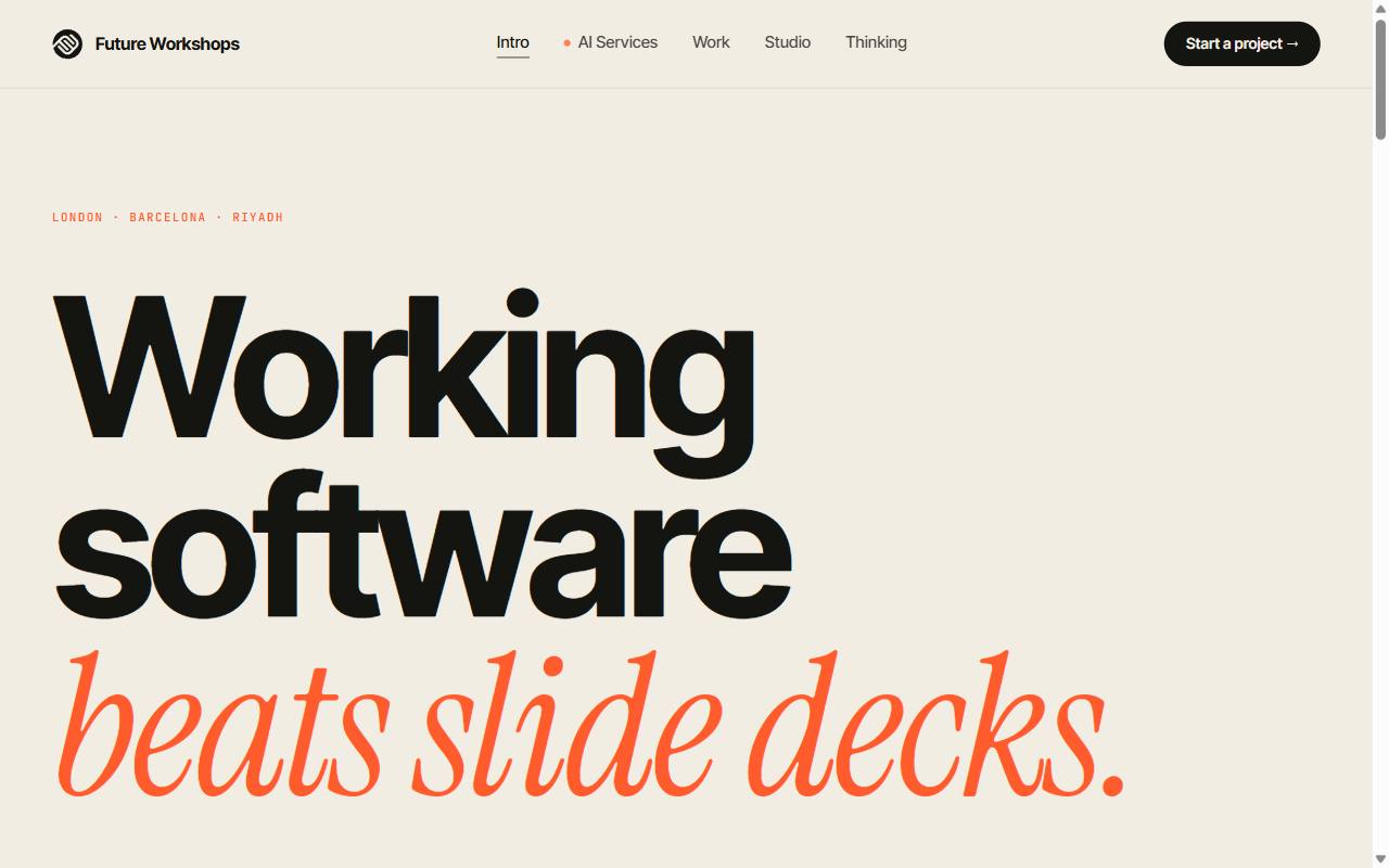 Future Workshops homepage