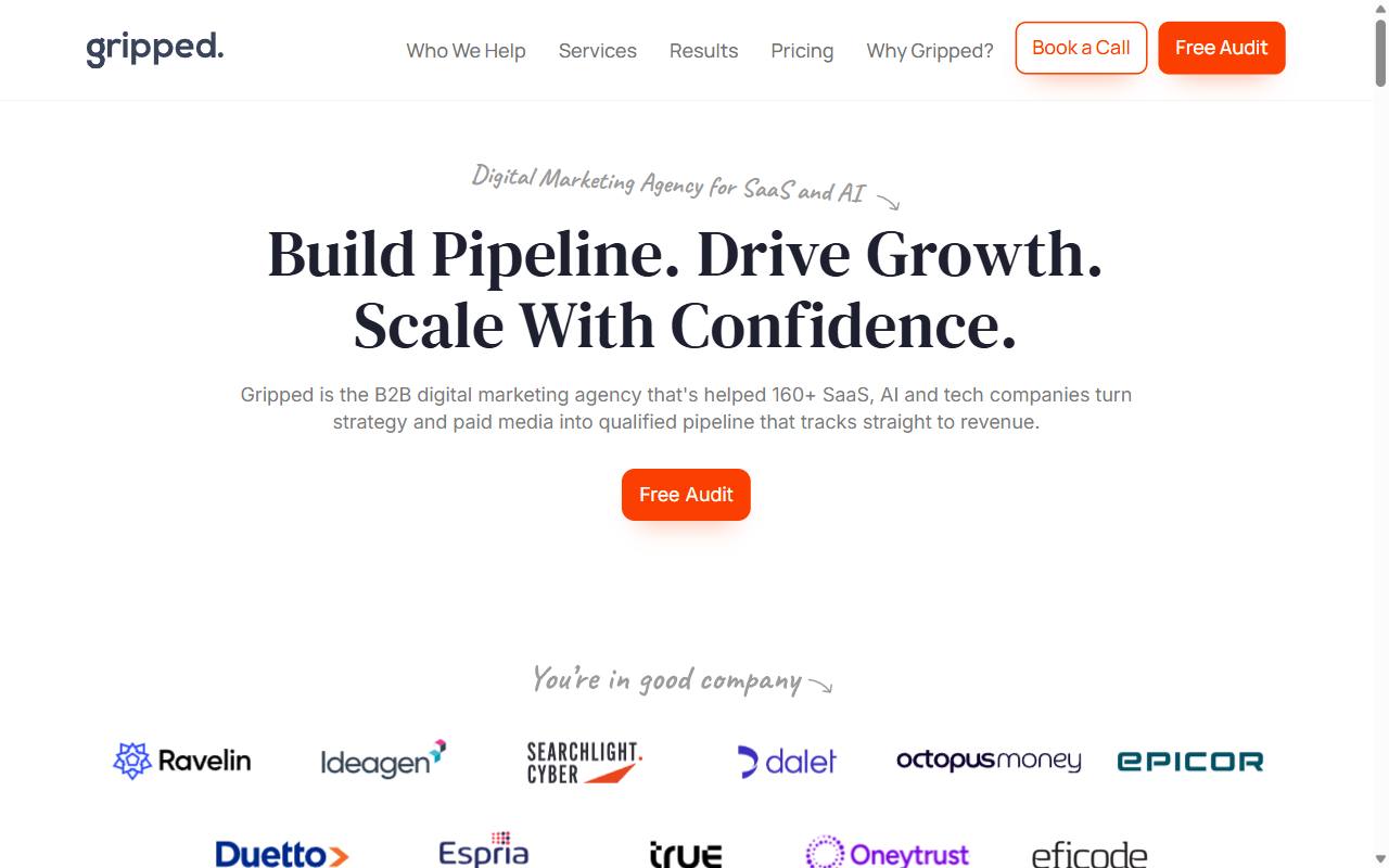 Gripped homepage