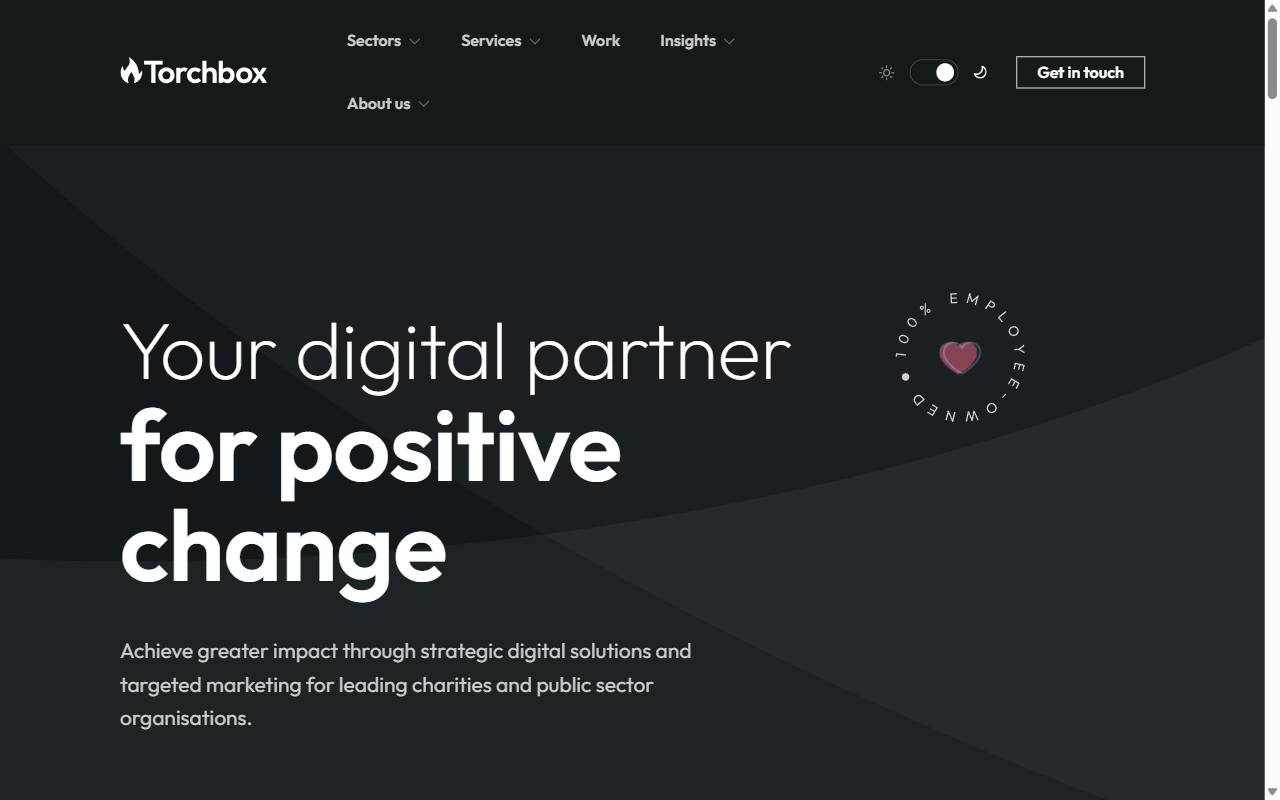 Torchbox homepage